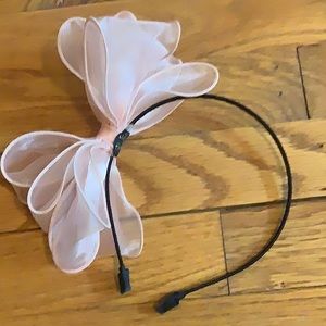 Pink Handmade Bow Headband